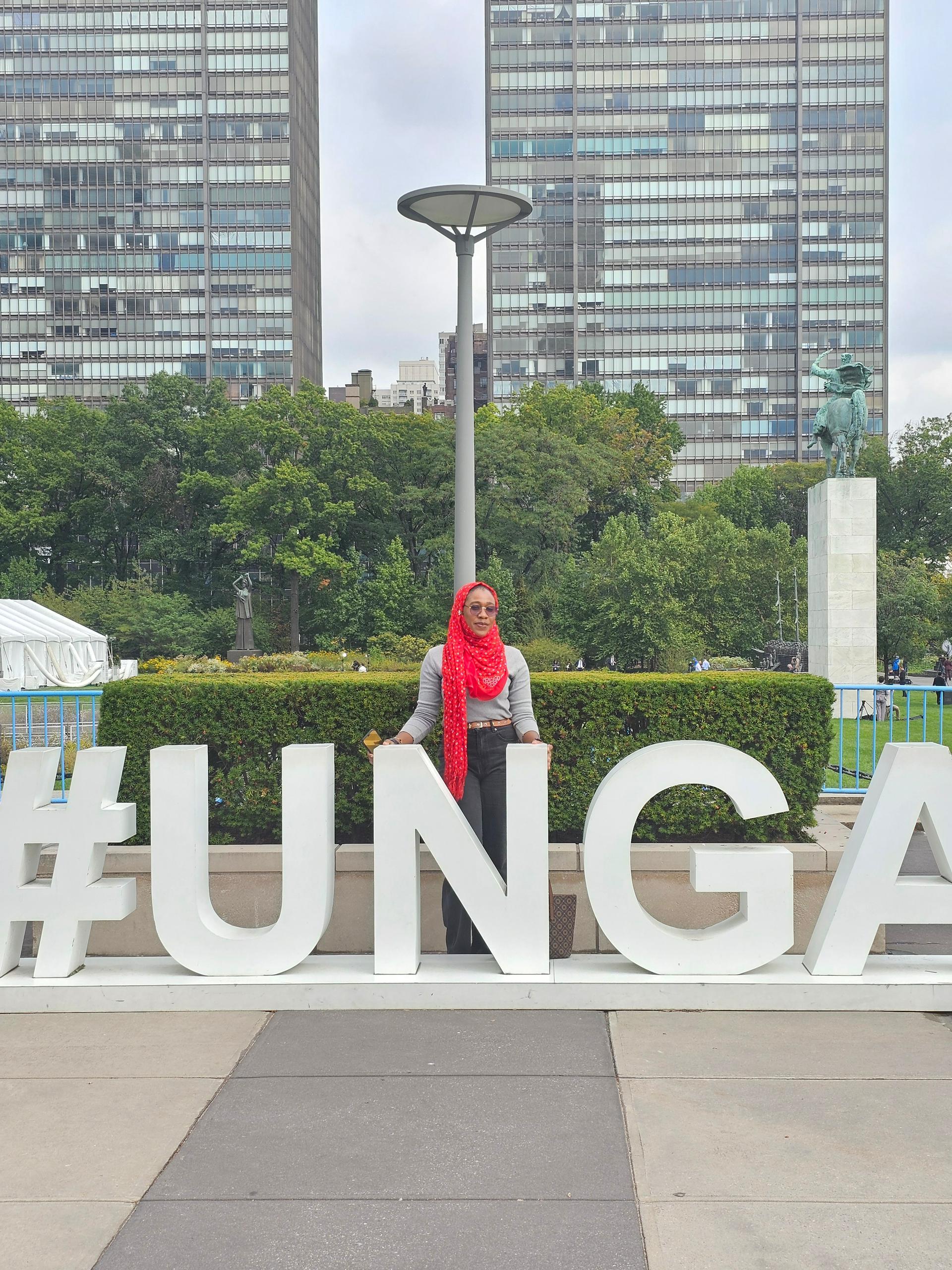 UN General Assembly sign, New York